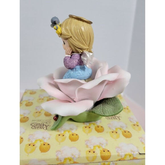 Precious Moments Pink Rose of Sweetness Porcelain Figurine  B16 - Picture 5 of 7